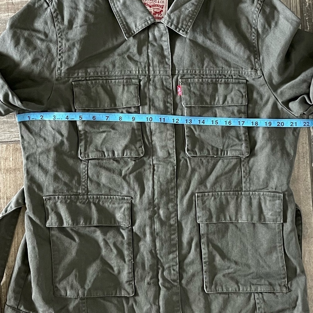 Levi’s SAFARI DENIM JACKET IN OLIVE size large - Picture 8 of 10